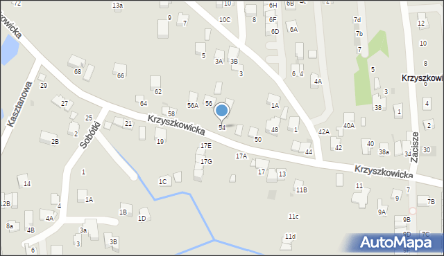 Wieliczka, Krzyszkowicka, 54, mapa Wieliczka