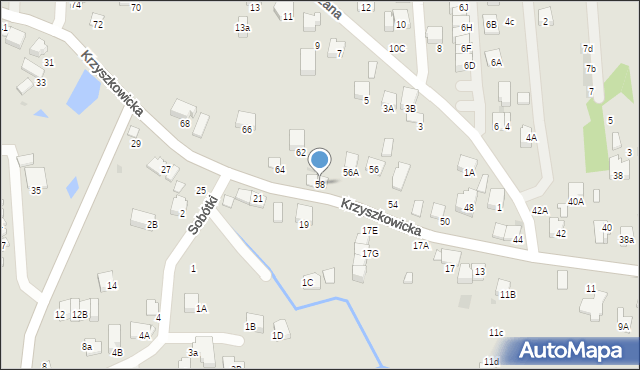 Wieliczka, Krzyszkowicka, 58, mapa Wieliczka