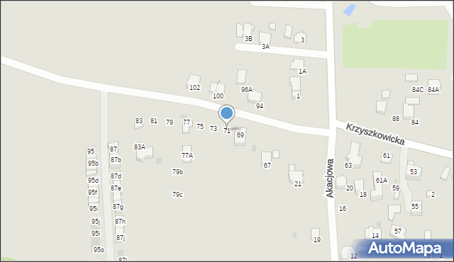 Wieliczka, Krzyszkowicka, 71, mapa Wieliczka