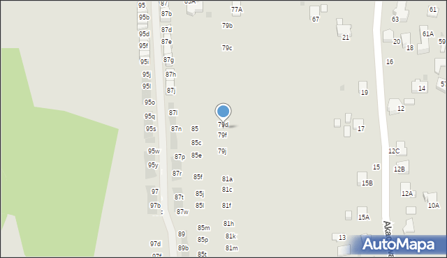 Wieliczka, Krzyszkowicka, 79e, mapa Wieliczka