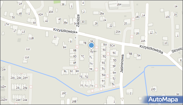 Wieliczka, Krzyszkowicka, 7J, mapa Wieliczka