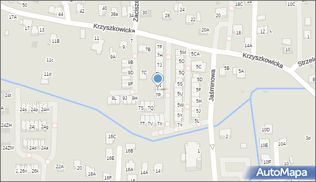 Wieliczka, Krzyszkowicka, 7O, mapa Wieliczka