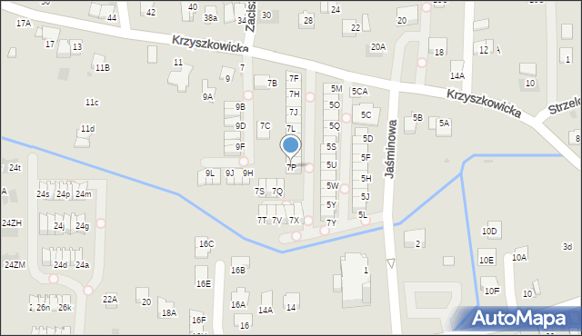 Wieliczka, Krzyszkowicka, 7P, mapa Wieliczka