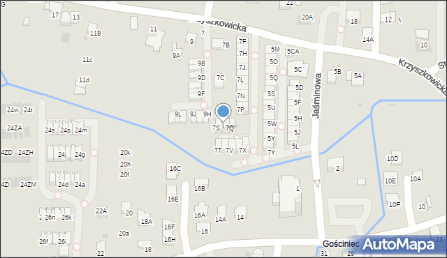 Wieliczka, Krzyszkowicka, 7R, mapa Wieliczka