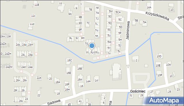 Wieliczka, Krzyszkowicka, 7V, mapa Wieliczka