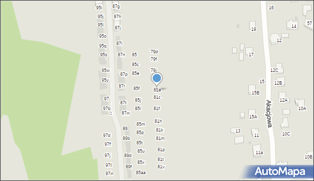 Wieliczka, Krzyszkowicka, 81a, mapa Wieliczka