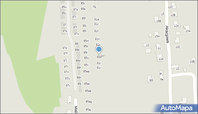 Wieliczka, Krzyszkowicka, 81p, mapa Wieliczka