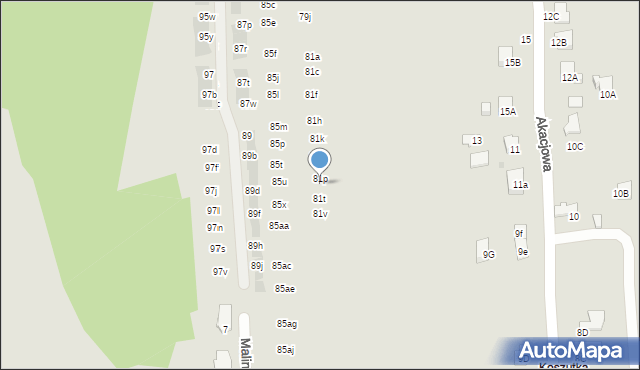 Wieliczka, Krzyszkowicka, 81r, mapa Wieliczka