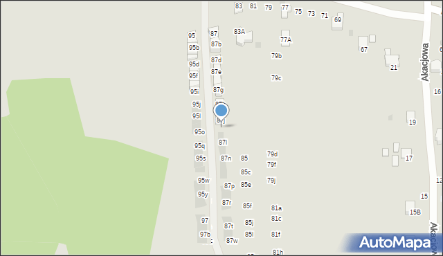 Wieliczka, Krzyszkowicka, 87k, mapa Wieliczka