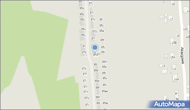 Wieliczka, Krzyszkowicka, 87w, mapa Wieliczka