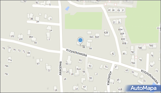 Wieliczka, Krzyszkowicka, 90, mapa Wieliczka