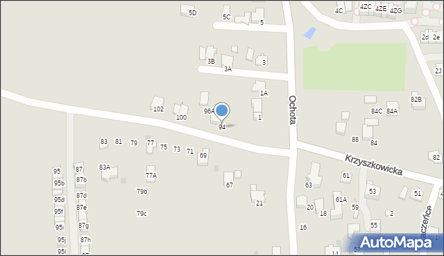 Wieliczka, Krzyszkowicka, 94, mapa Wieliczka