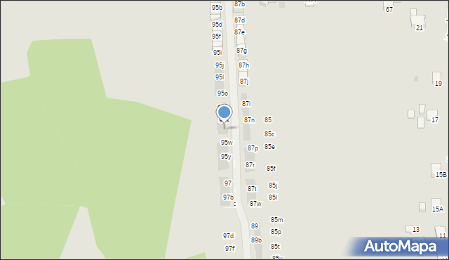 Wieliczka, Krzyszkowicka, 95u, mapa Wieliczka