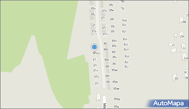 Wieliczka, Krzyszkowicka, 97g, mapa Wieliczka