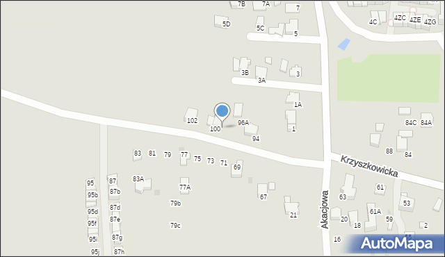 Wieliczka, Krzyszkowicka, 98, mapa Wieliczka