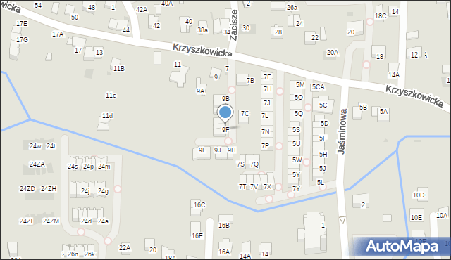 Wieliczka, Krzyszkowicka, 9F, mapa Wieliczka