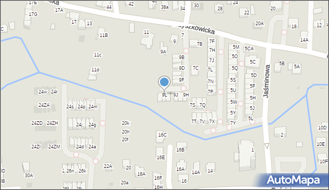 Wieliczka, Krzyszkowicka, 9L, mapa Wieliczka