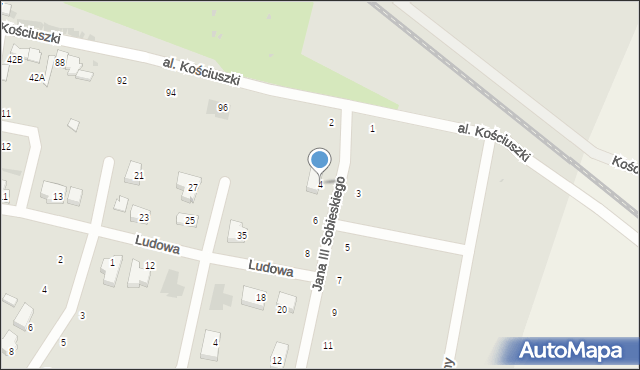 Wieluń, Króla Jana III Sobieskiego, 4, mapa Wieluń