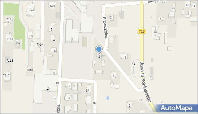 Wierzbin, Króla Jana III Sobieskiego, 2, mapa Wierzbin