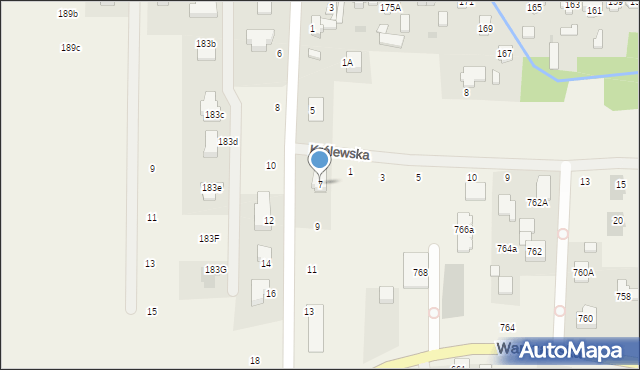 Wierzbin, Królewicza Jakuba, 7, mapa Wierzbin