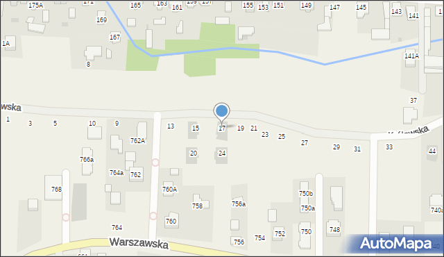 Wierzbin, Królewska, 17, mapa Wierzbin