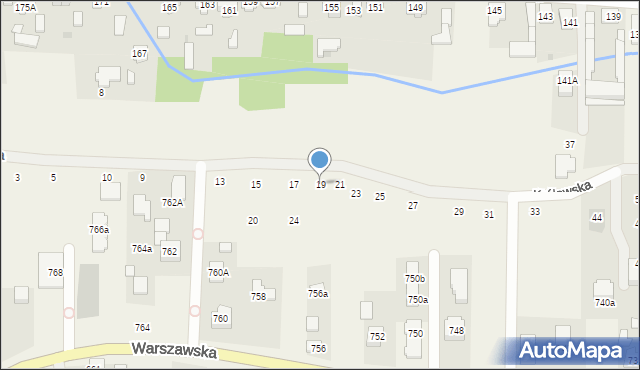 Wierzbin, Królewska, 19, mapa Wierzbin