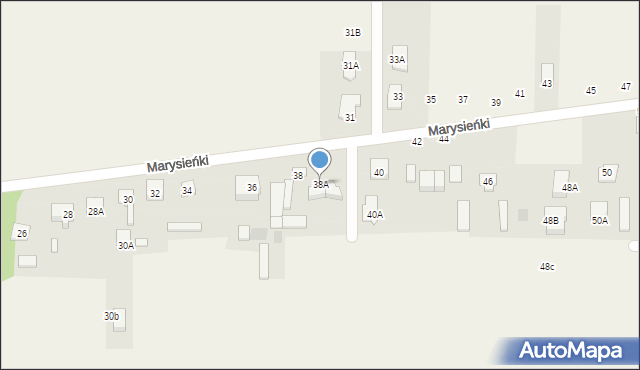 Wierzbin, Królowej Marysieńki, 38A, mapa Wierzbin
