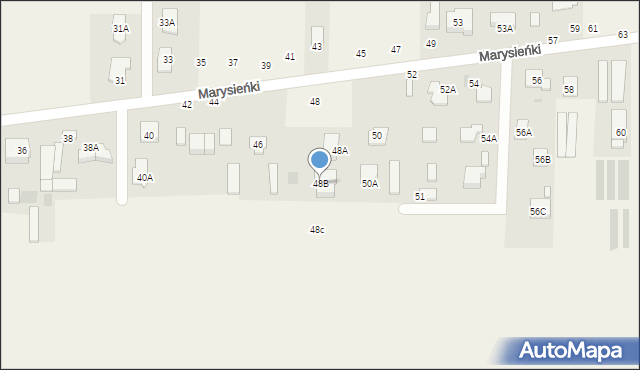 Wierzbin, Królowej Marysieńki, 48B, mapa Wierzbin