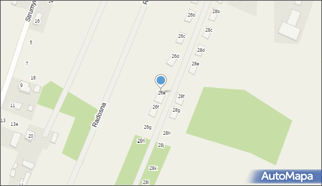 Wiktorów, Kraszewska, 26e, mapa Wiktorów