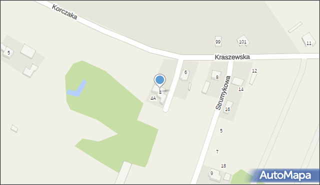 Wiktorów, Kraszewska, 4, mapa Wiktorów