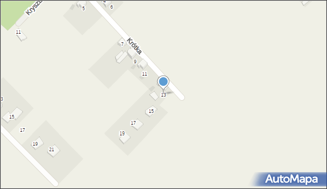 Wilcza, Krótka, 13, mapa Wilcza