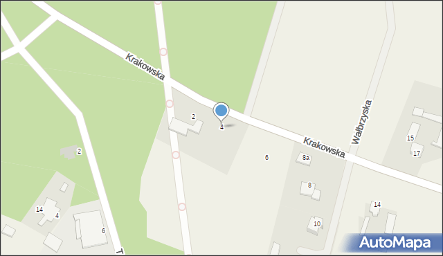 Wilcze, Krakowska, 4, mapa Wilcze