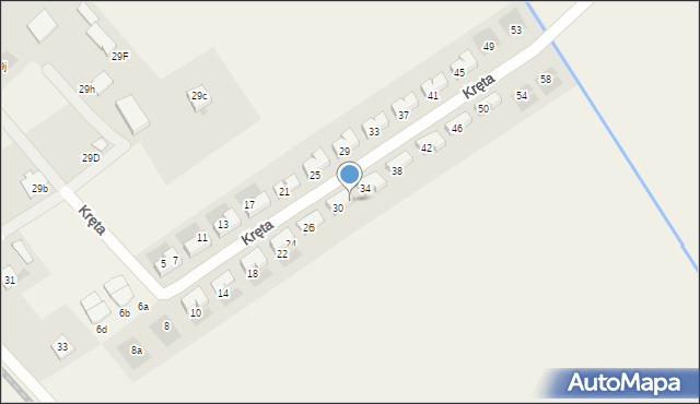 Wilkowice, Kręta, 32, mapa Wilkowice