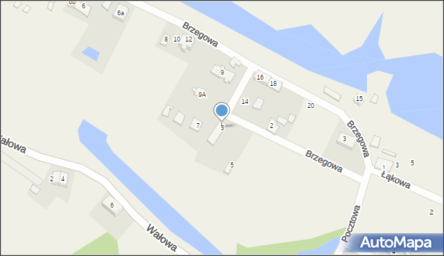 Wiślinka, Krótka, 3, mapa Wiślinka