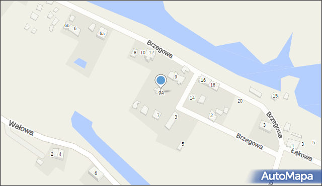 Wiślinka, Krótka, 9A, mapa Wiślinka
