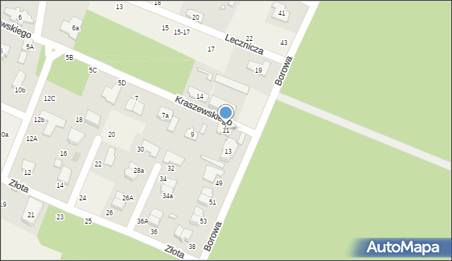 Wiśniowa Góra, Kraszewskiego Józefa Ignacego, 11, mapa Wiśniowa Góra