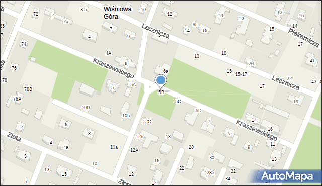 Wiśniowa Góra, Kraszewskiego Józefa Ignacego, 5B, mapa Wiśniowa Góra