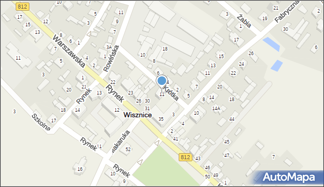 Wisznice, Krótka, 3, mapa Wisznice