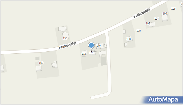 Witanowice, Krakowska, 174, mapa Witanowice