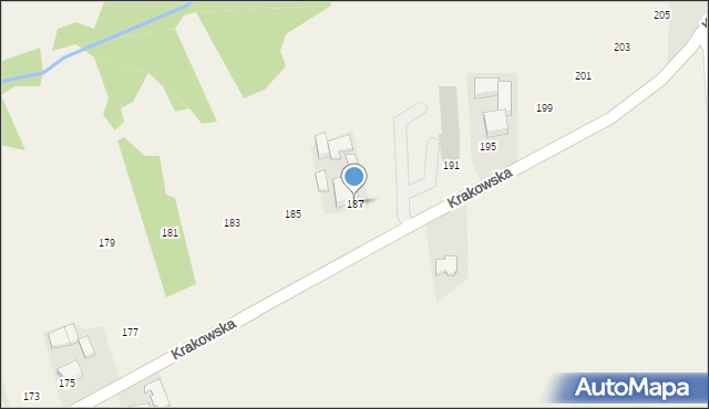 Witanowice, Krakowska, 187, mapa Witanowice