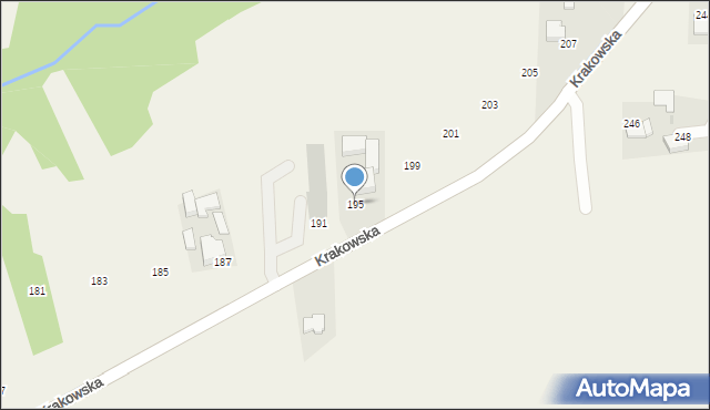 Witanowice, Krakowska, 195, mapa Witanowice