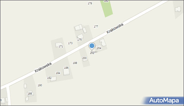 Witanowice, Krakowska, 202, mapa Witanowice