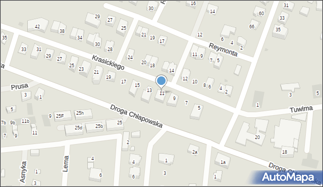 Władysławowo, Krasickiego Ignacego, bp., 11, mapa Władysławowo