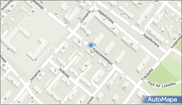 Włocławek, Kraszewskiego Józefa Ignacego, 23, mapa Włocławka