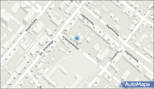 Włocławek, Kraszewskiego Józefa Ignacego, 38, mapa Włocławka