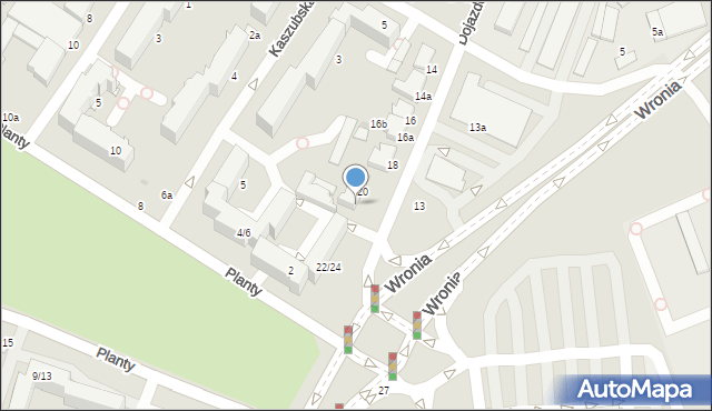 Włocławek, Kruszyńska, 20a, mapa Włocławka