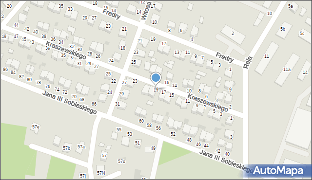 Włoszczowa, Kraszewskiego Józefa Ignacego, 19, mapa Włoszczowa