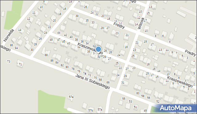 Włoszczowa, Kraszewskiego Józefa Ignacego, 31, mapa Włoszczowa