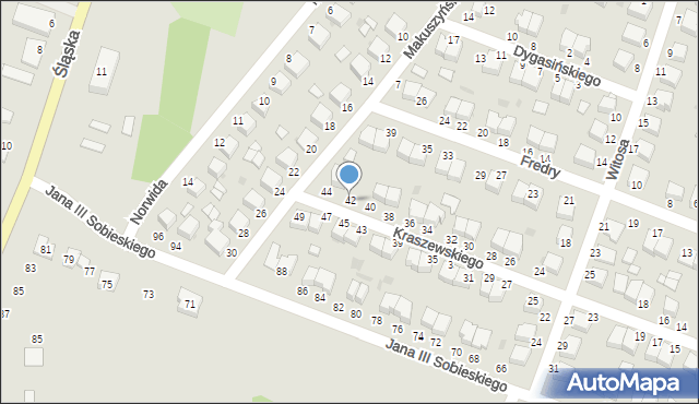 Włoszczowa, Kraszewskiego Józefa Ignacego, 42, mapa Włoszczowa