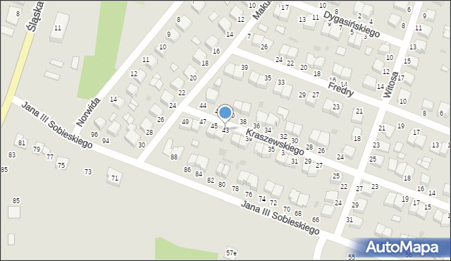 Włoszczowa, Kraszewskiego Józefa Ignacego, 43, mapa Włoszczowa